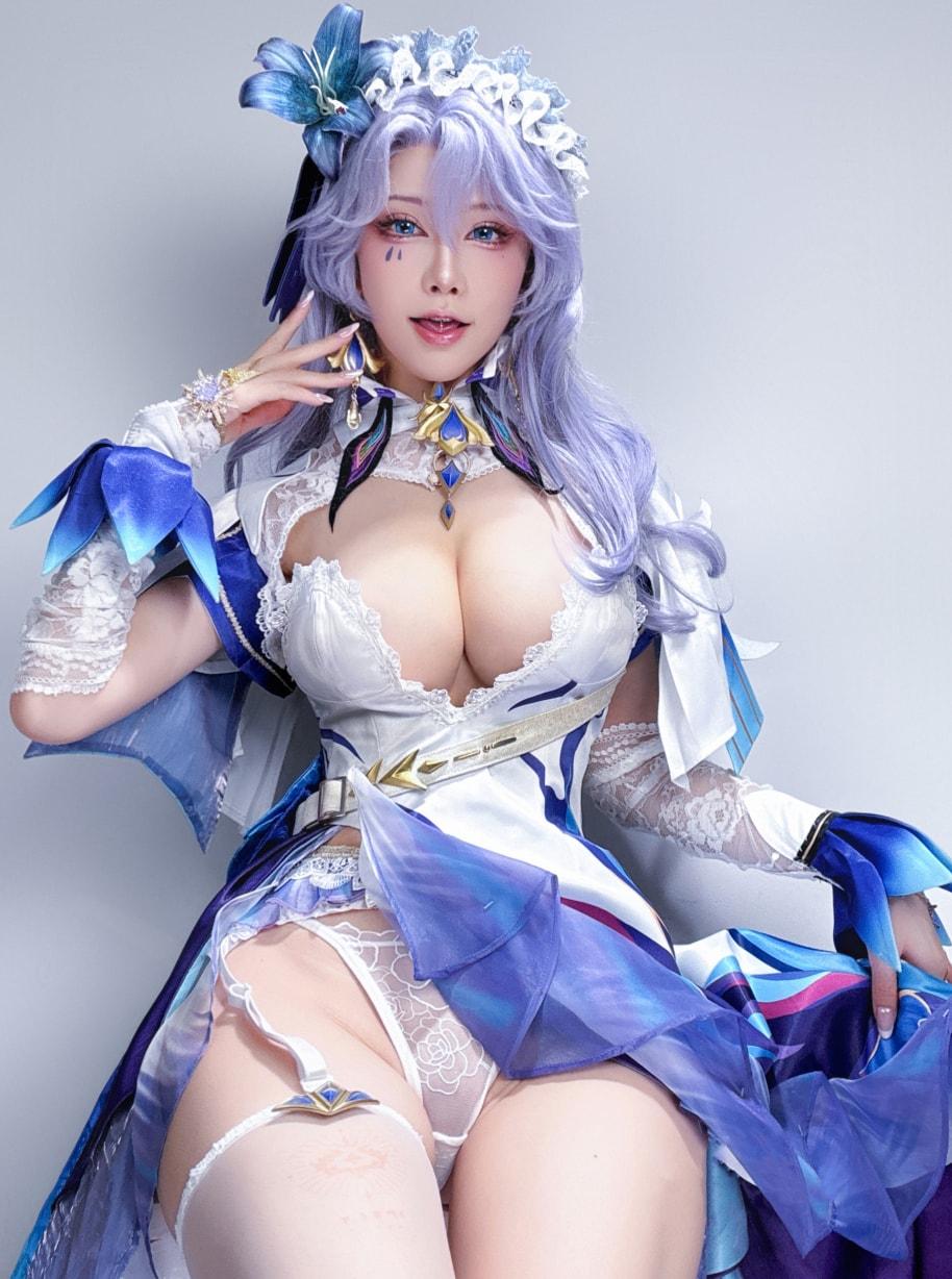 水淼aqua 鸣潮 坎特蕾拉 自拍-高端精品