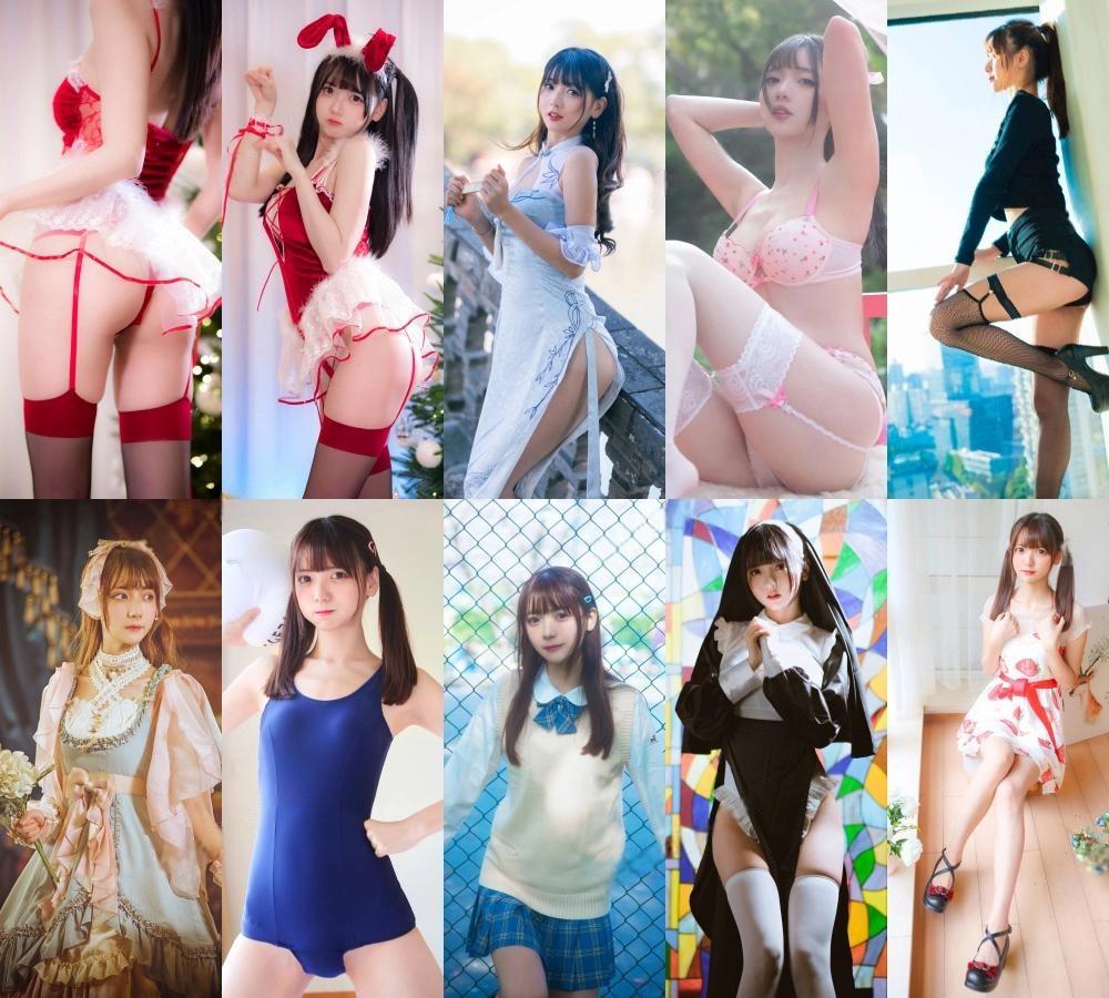 B站UP主Kyokyo沉迷汉堡王写真套图+舞蹈桃花旗袍素材分享