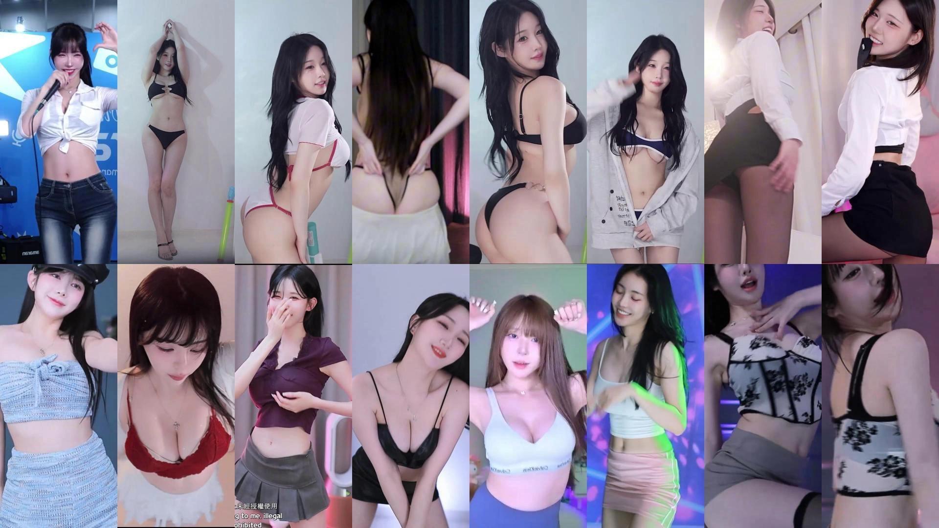 韩国BJ 2025年7月12日舞蹈视频合集 穿的真少超劲爆