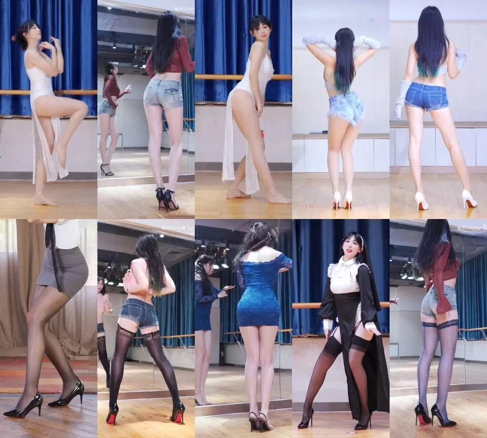 B站UP主兔牙sinar酱充电视频舞蹈合集劲爆画面