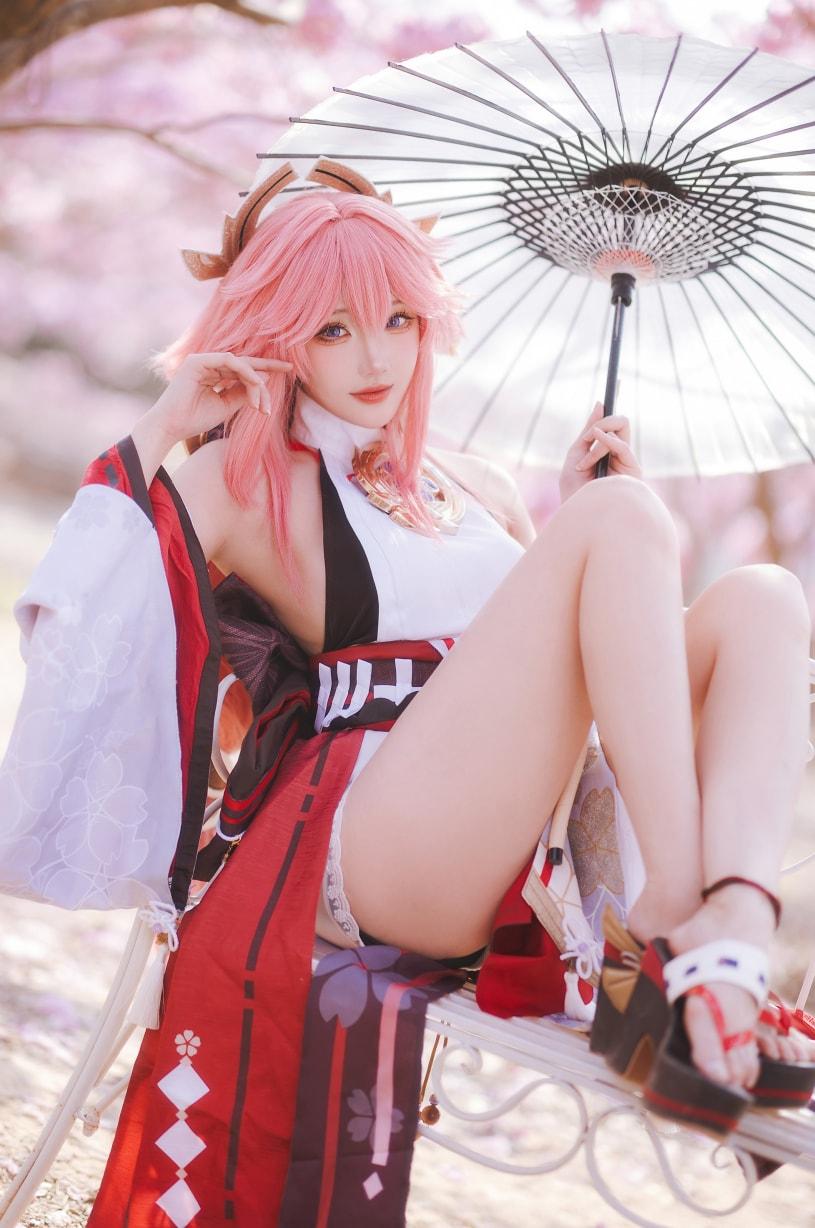 瓜希酱 原神 八重神子-美女推荐